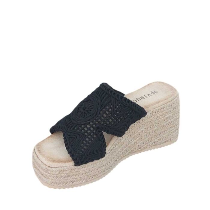 Sandalias Minerva Negras - Imagen 2
