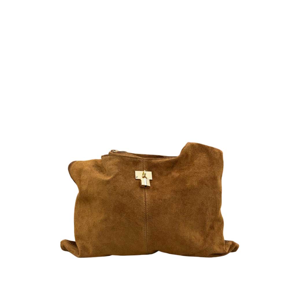 Bolso Saco de Piel Camel