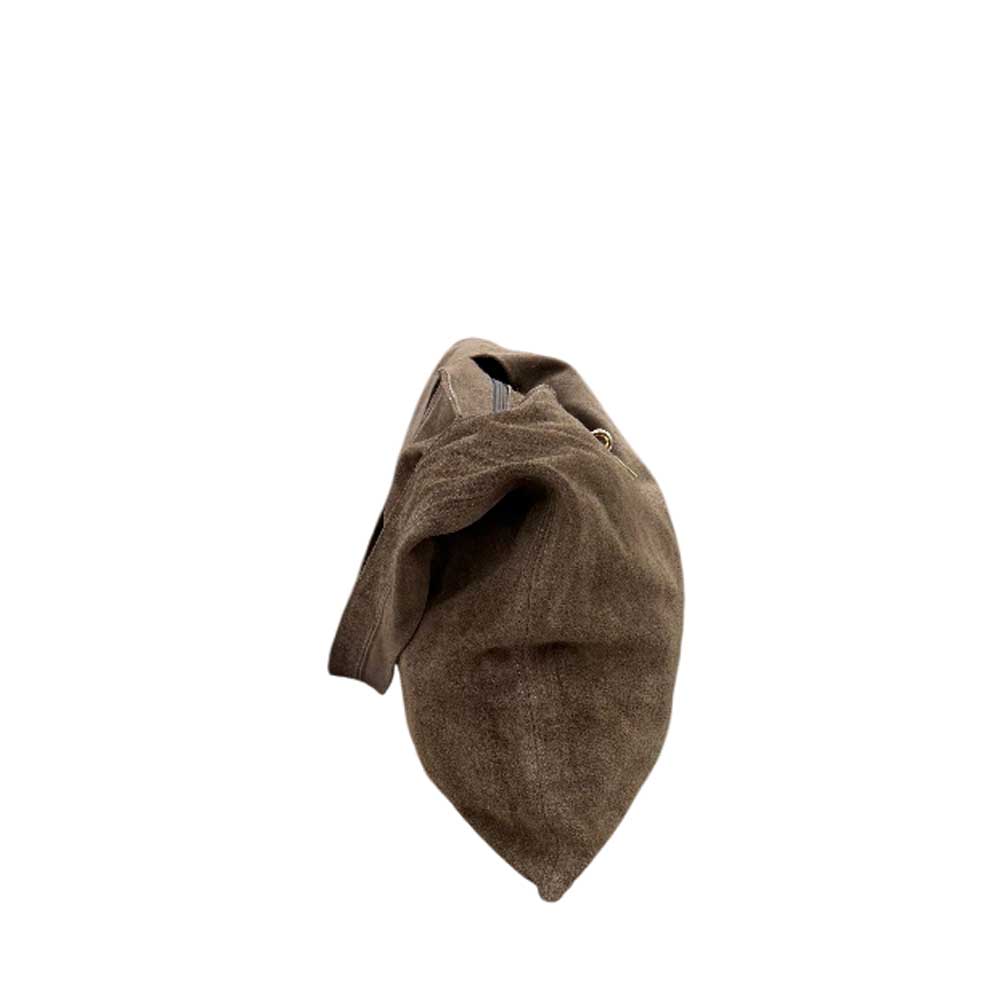 Bolso Saco de Piel Marrón