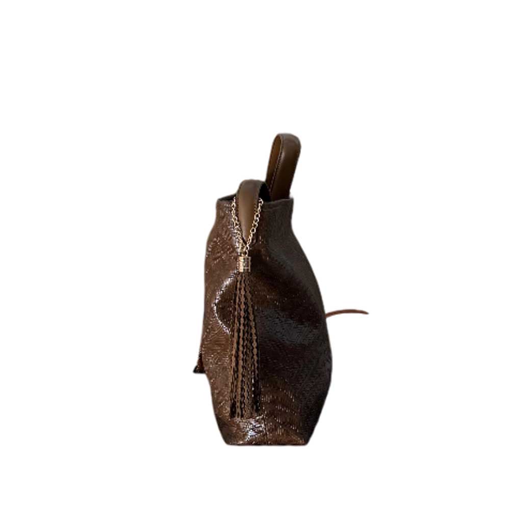 Bolso Saco de Espiga Marrón Chocolate