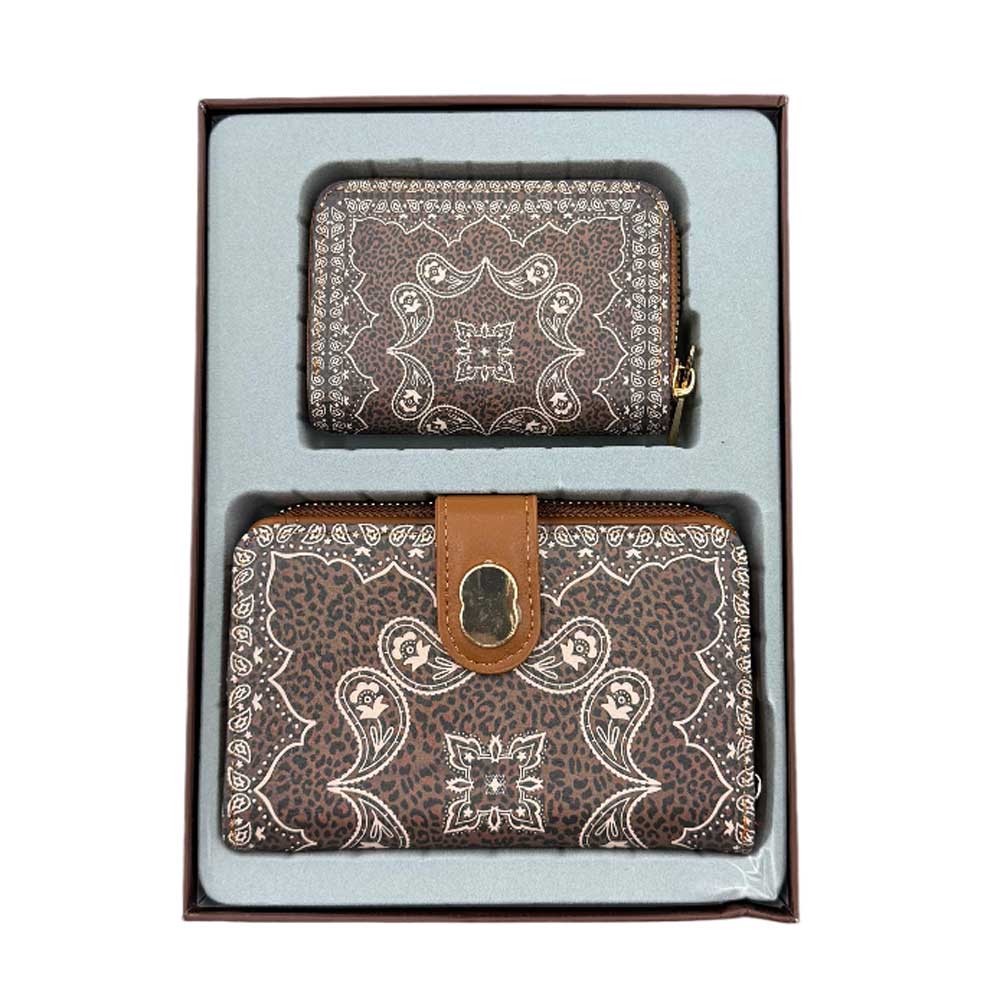 Pack de Cartera y Monedero Animal Print