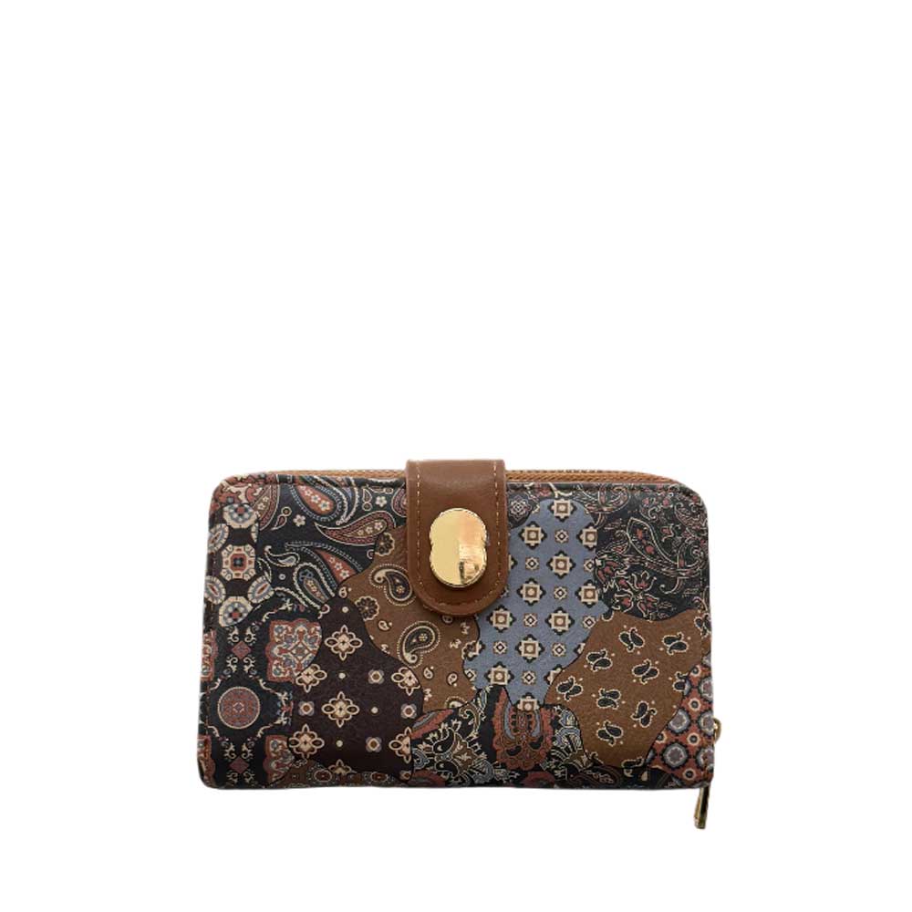 Pack de Cartera y Monedero Cachemira Azul