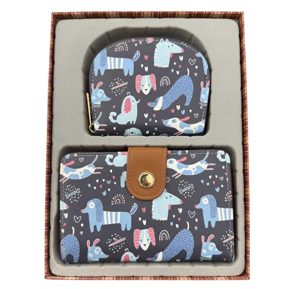 Pack de Cartera y Monedero Perros