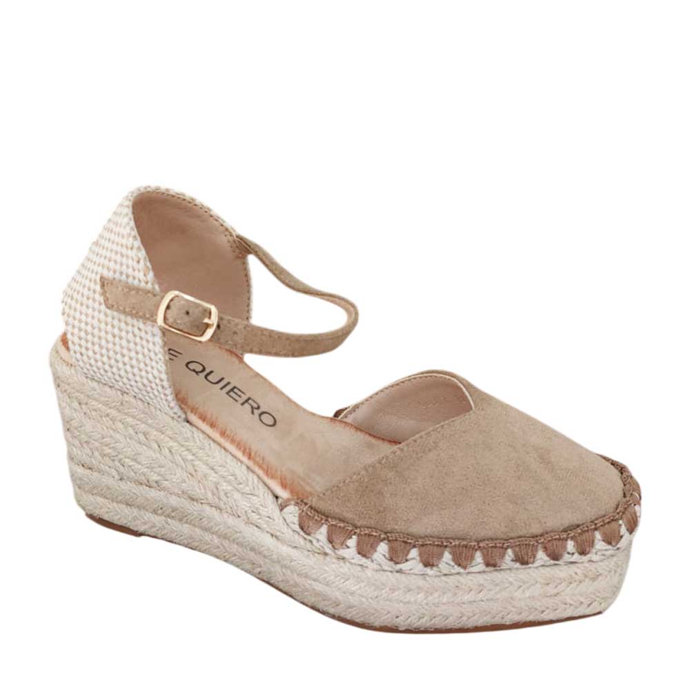 Esparteñas Cuñas Verónica Khaki