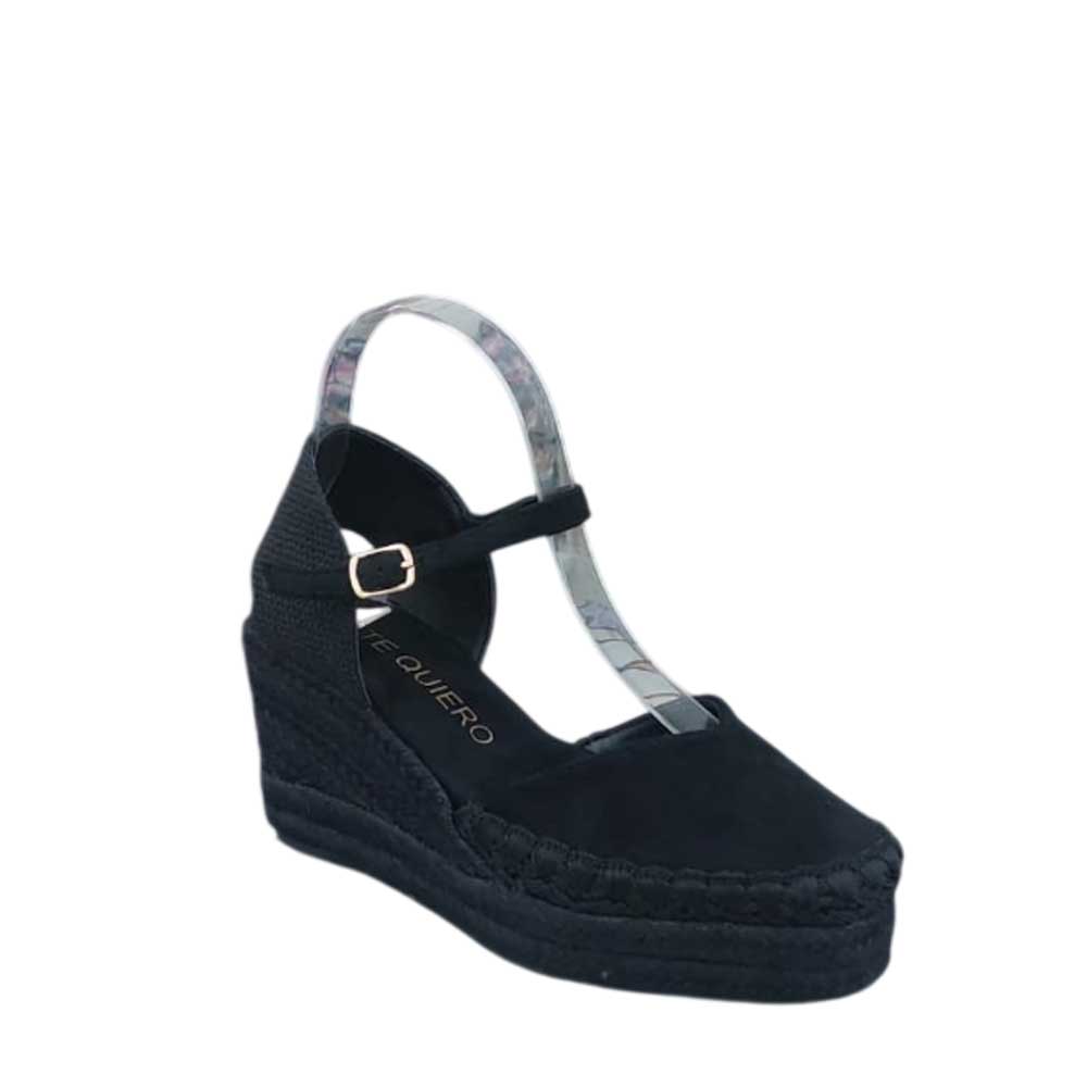 Esparteñas Cuñas Verónica Negras