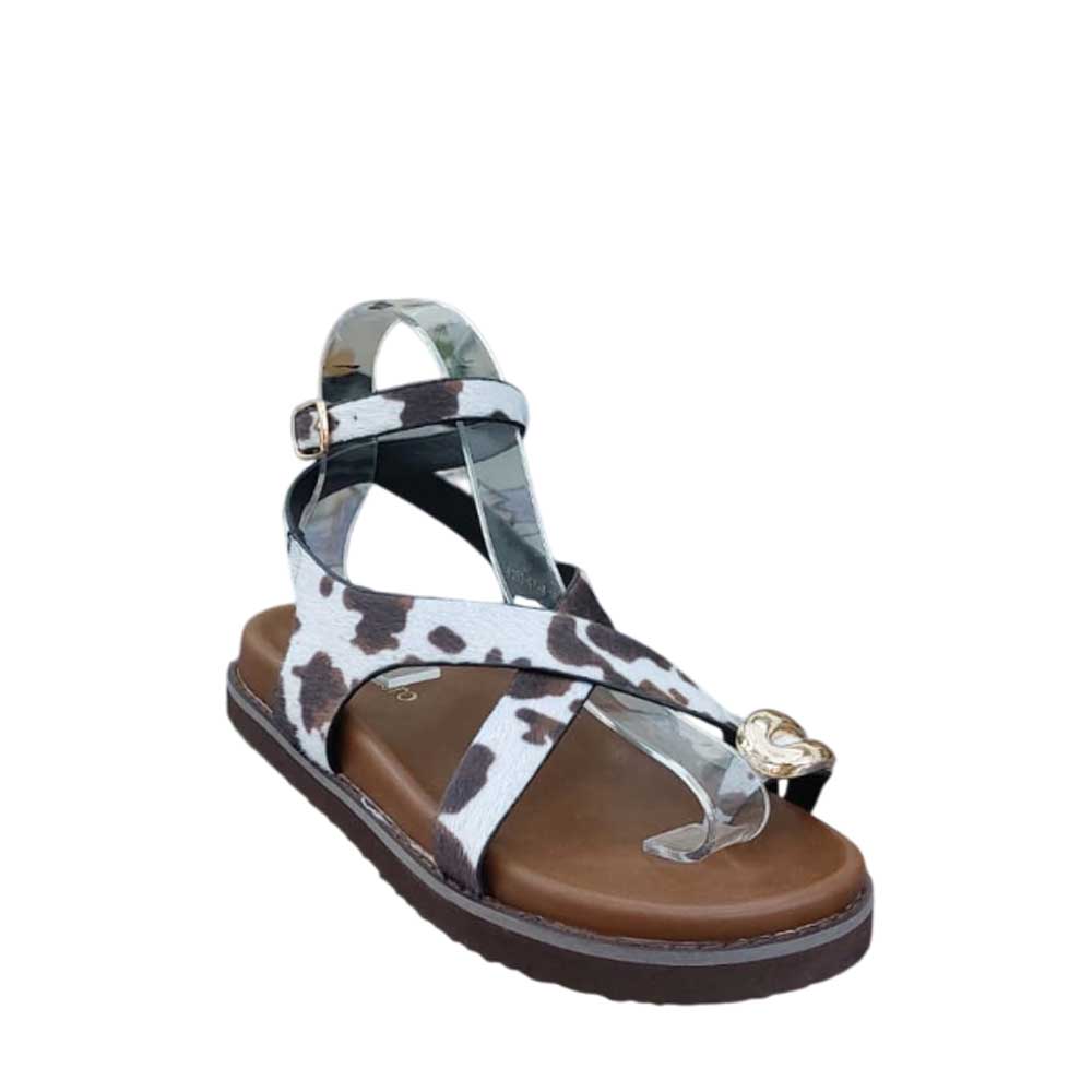 Sandalias Tiras Vaca