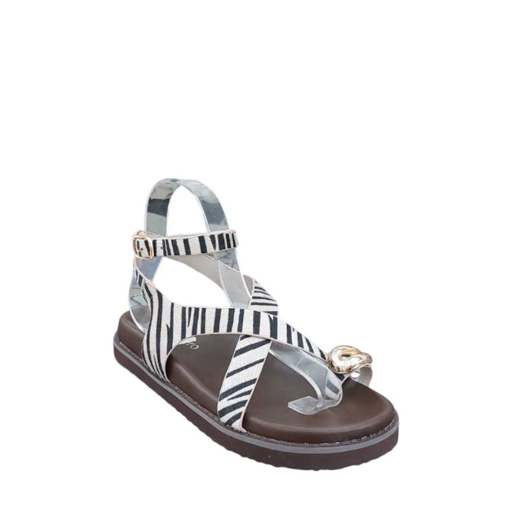 Sandalias Tiras Cebra
