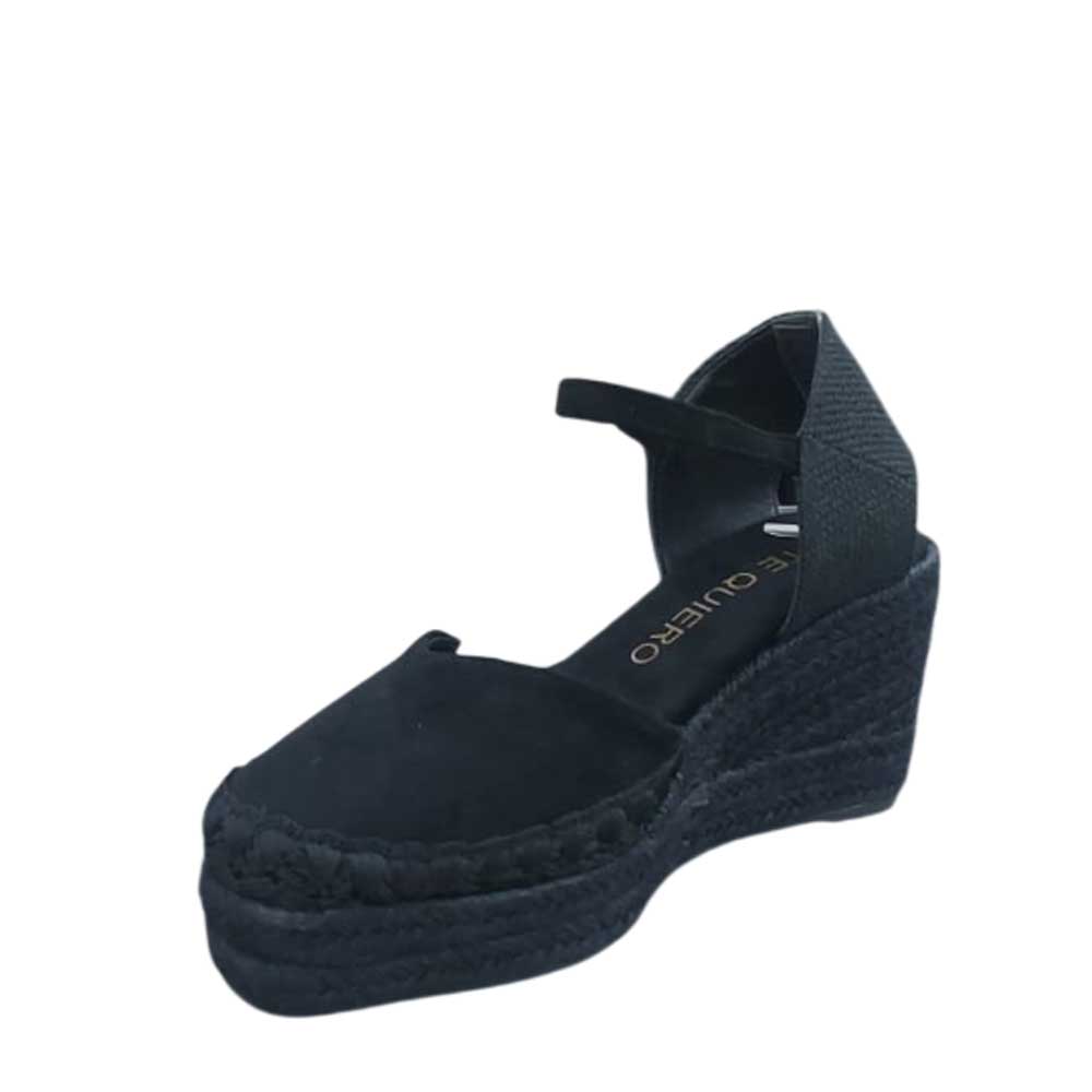 Esparteñas Cuñas Verónica Negras