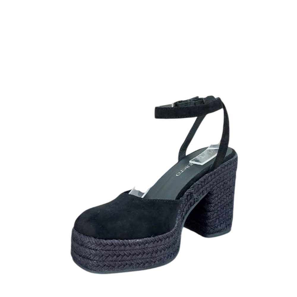 Esparteñas Tacón Negras