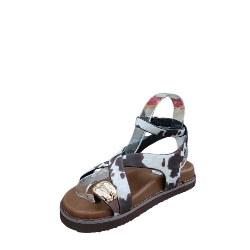 Sandalias Tiras Vaca