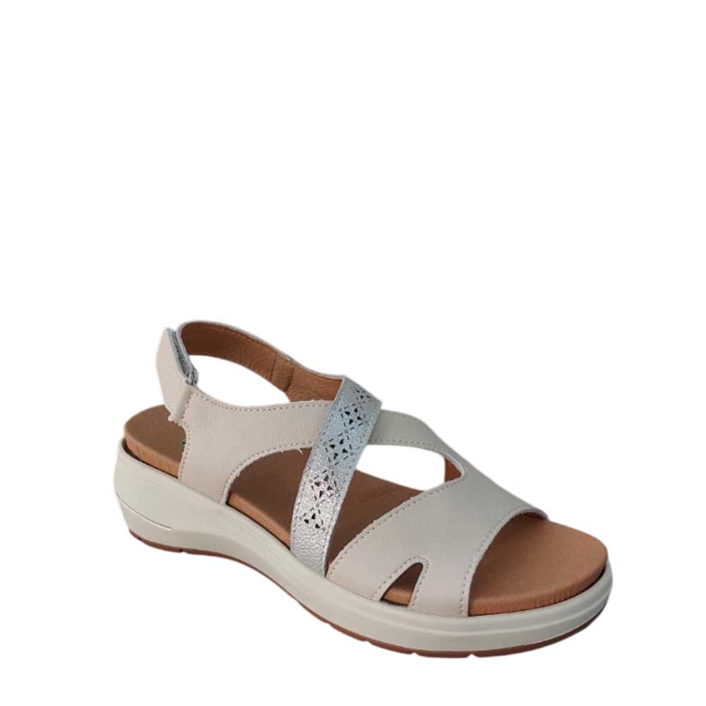 Sandalias de Piel Manuela Beige