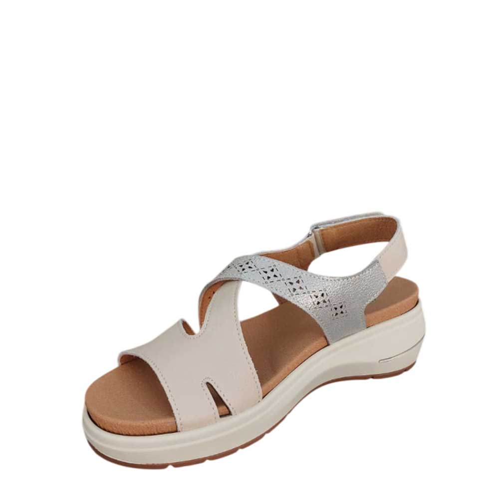 Sandalias de Piel Manuela Beige
