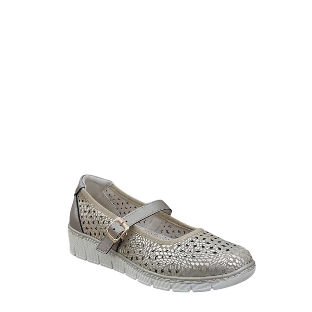 Mercedita Piel Metalizada Oro