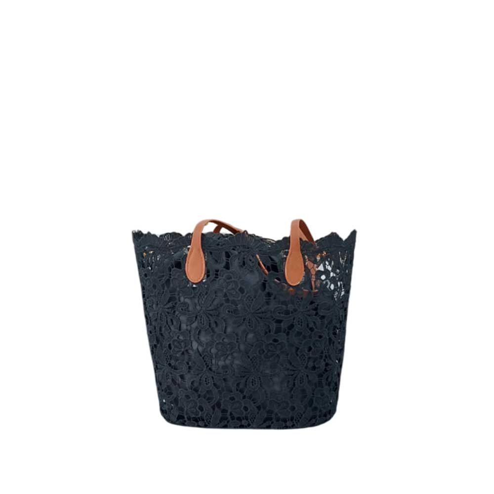 Cesta de Encaje Negra