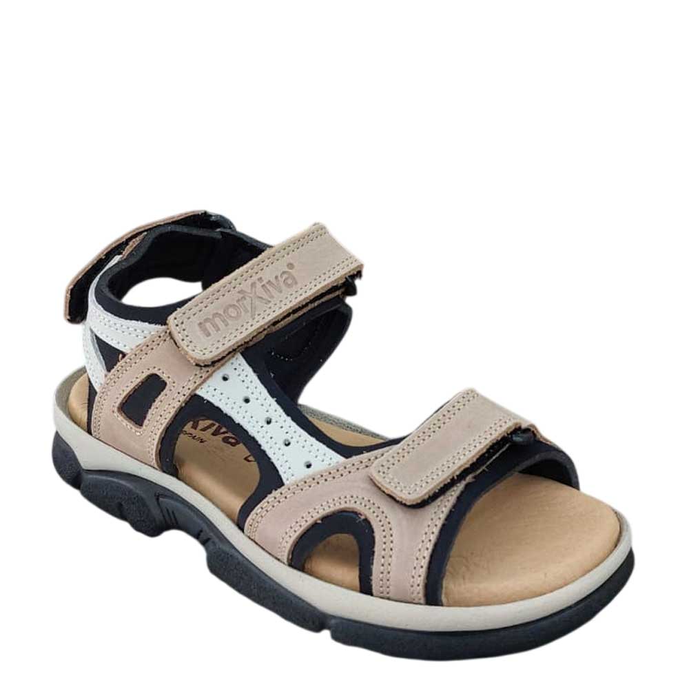 Sandalia de Piel Sport Beige