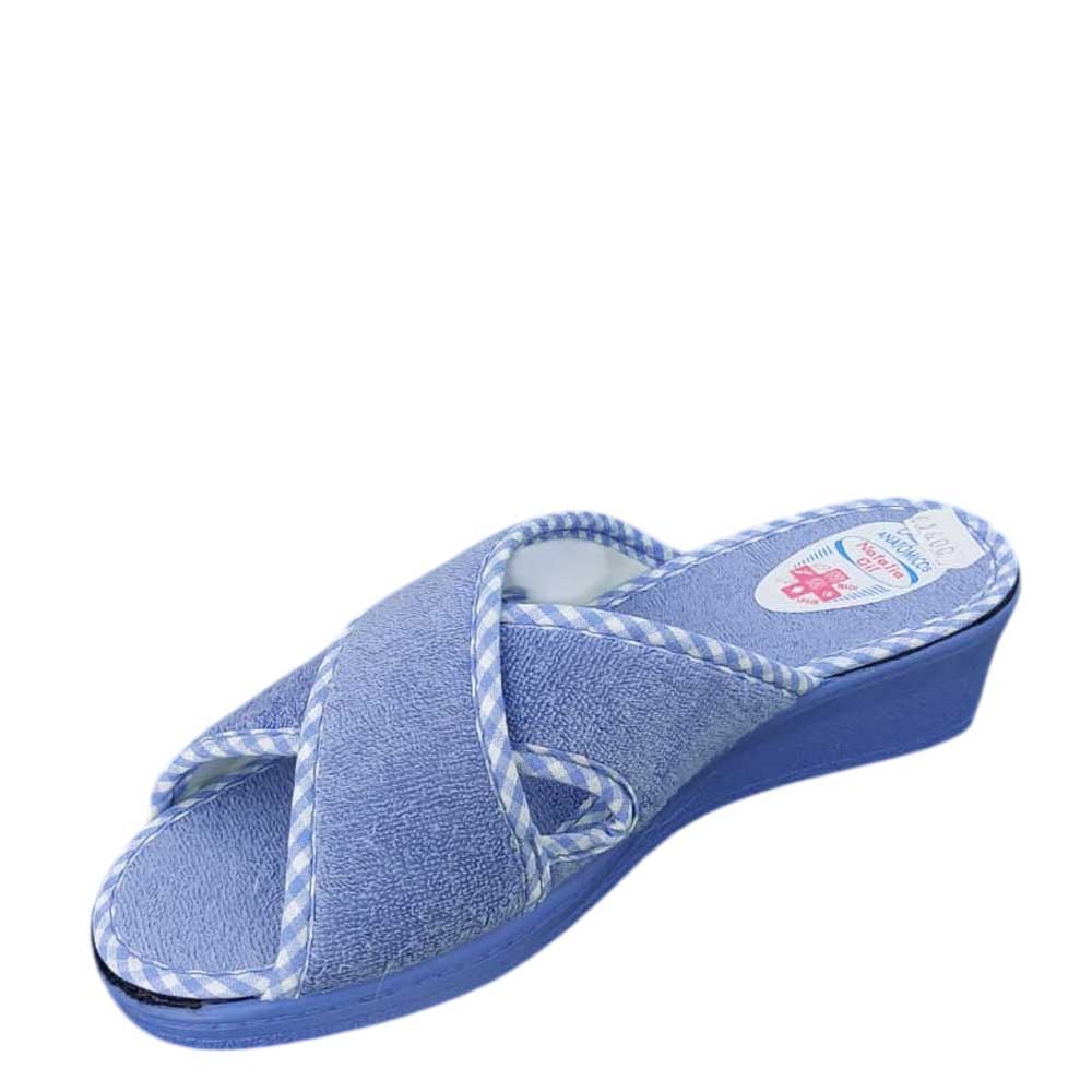 Zapatillas de Casa Vichy Celeste