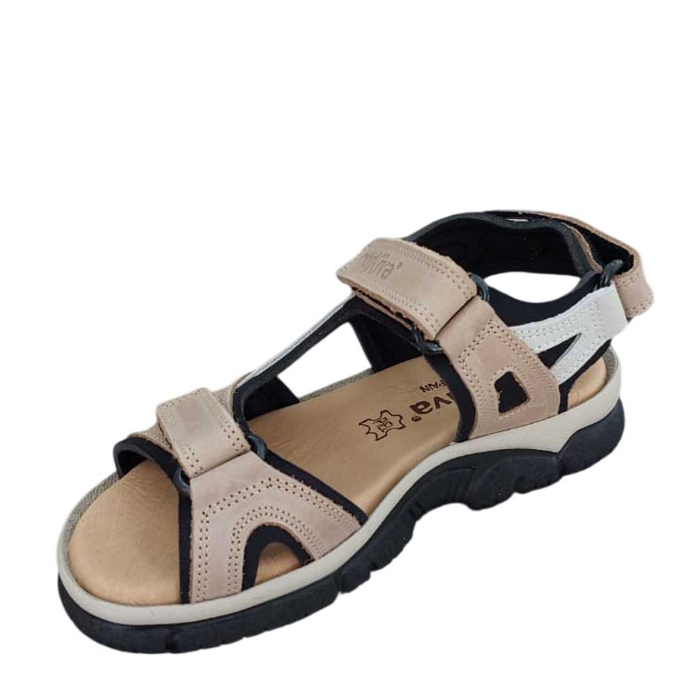 Sandalia de Piel Sport Beige