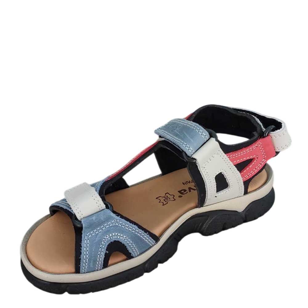 Sandalia de Piel Sport Azul