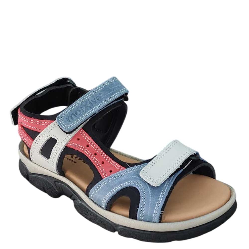 Sandalia de Piel Sport Azul