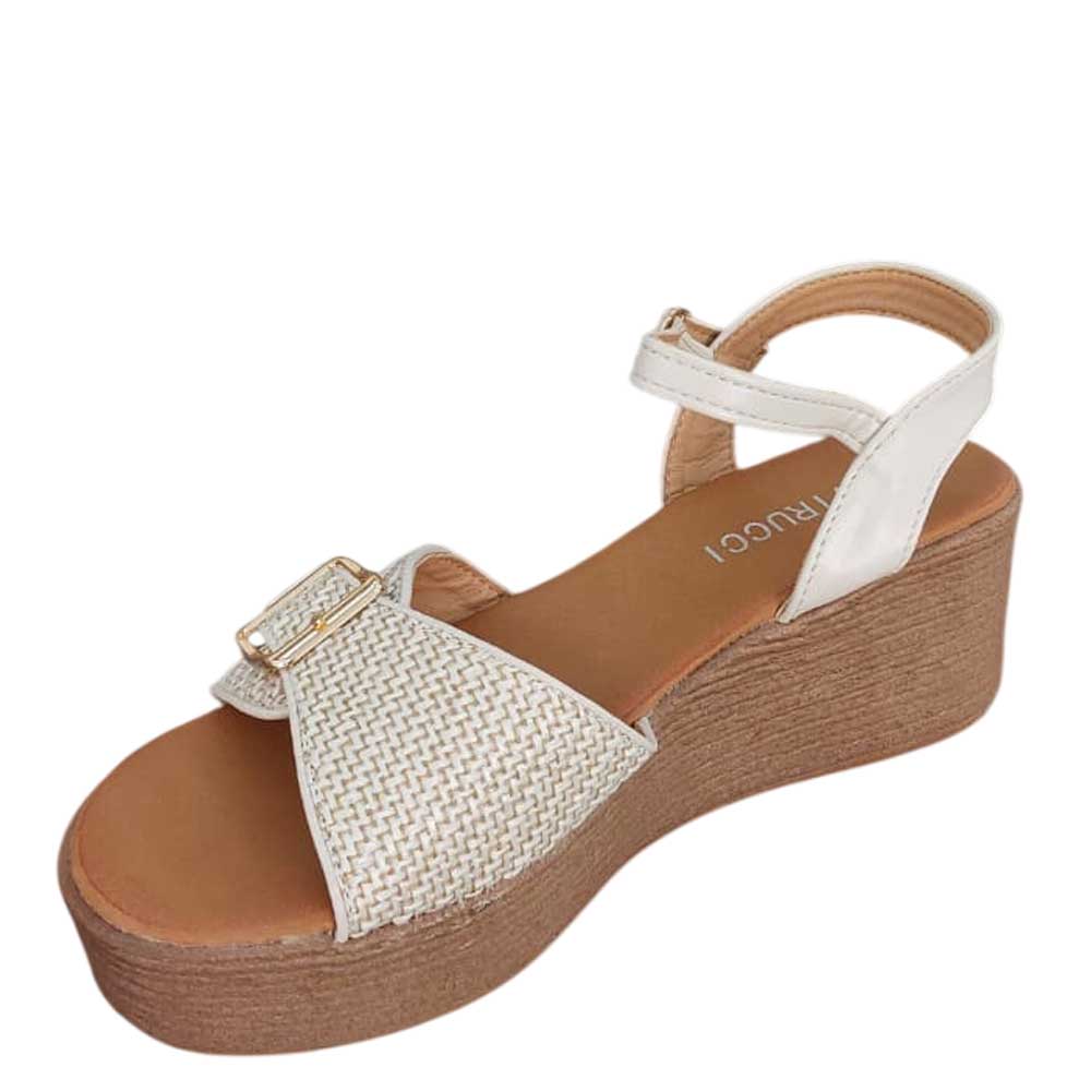 Sandalia Hebilla Beige