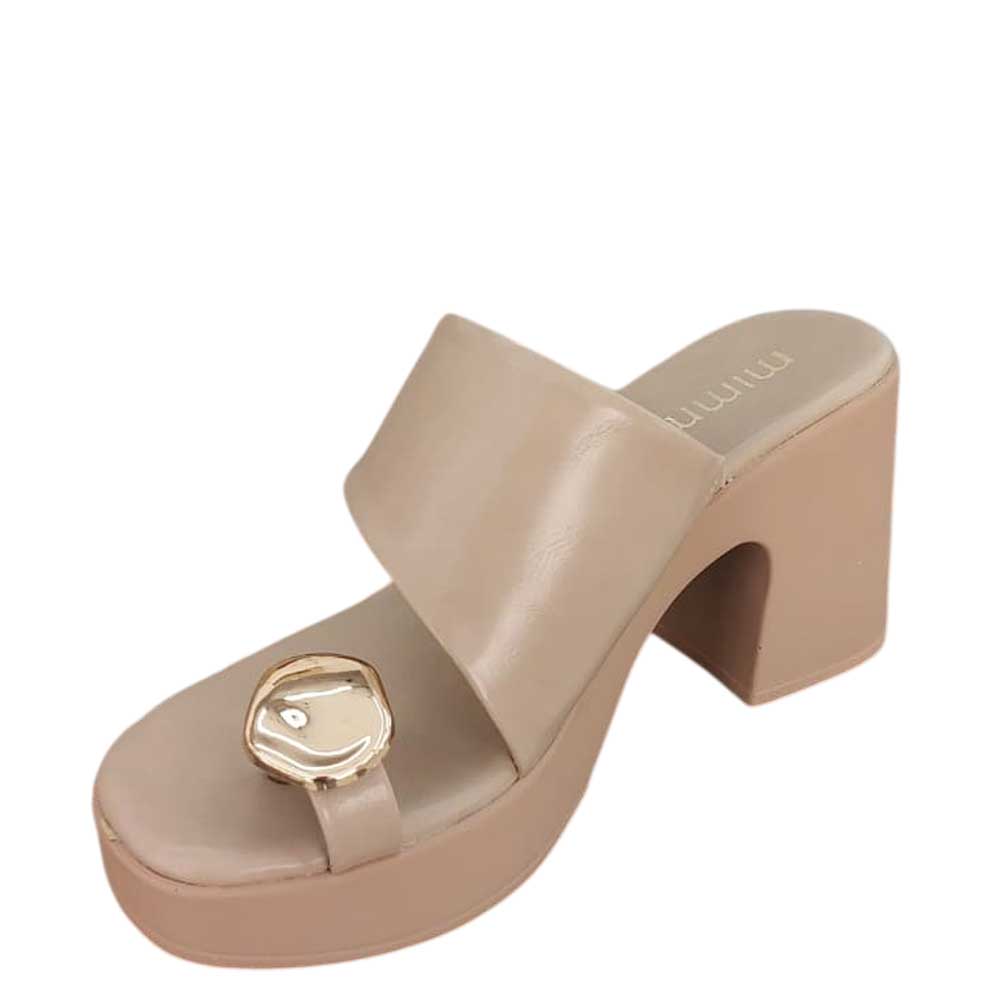 Zuecos Iria Beige