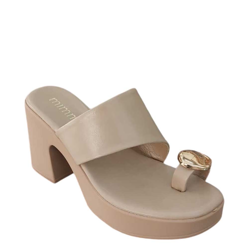 Zuecos Iria Beige