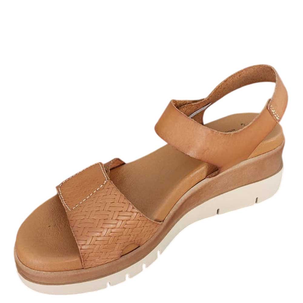 Sandalia de Piel Macarena Camel