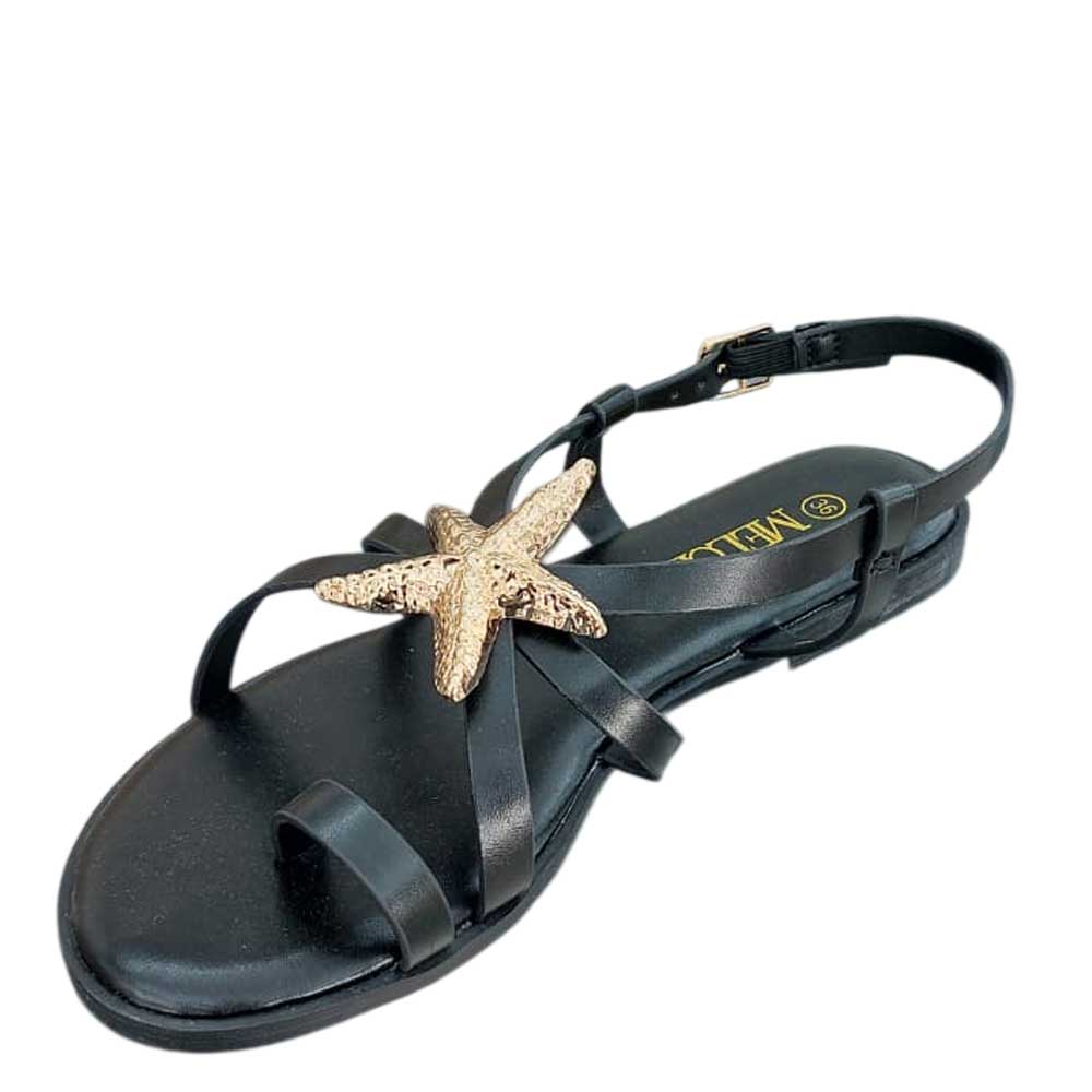 Sandalia Estrella Negra