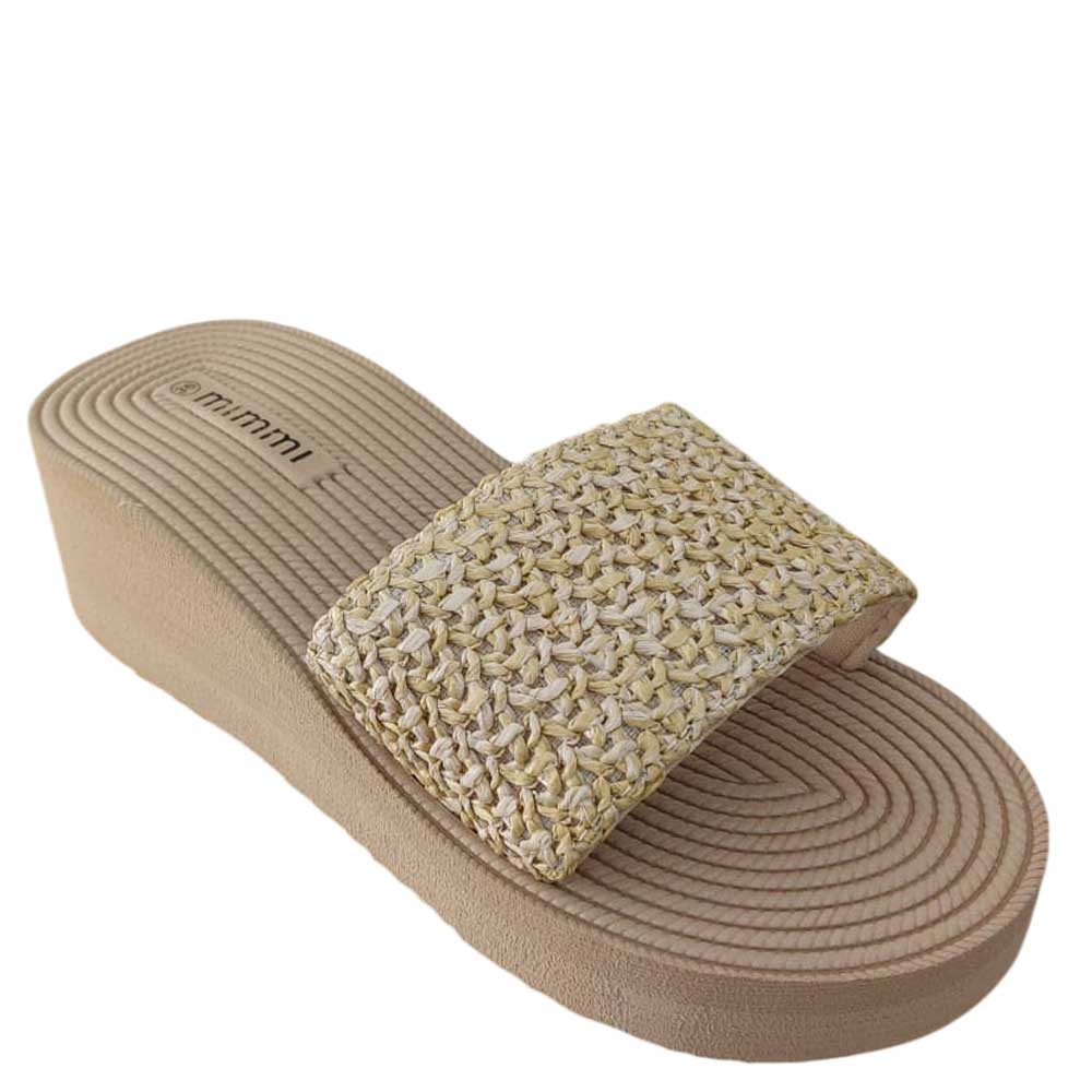 Chanclas Cuña Beige