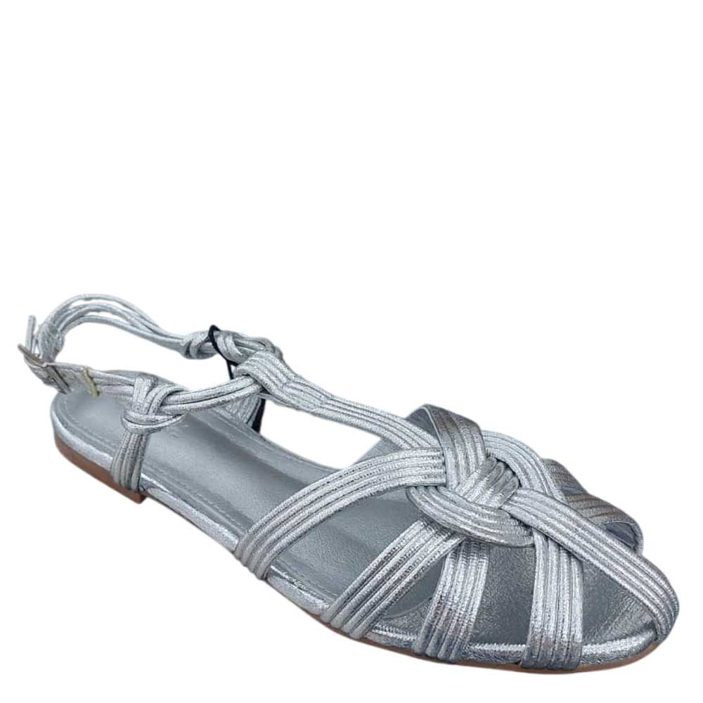 Sandalias Nudo Plata