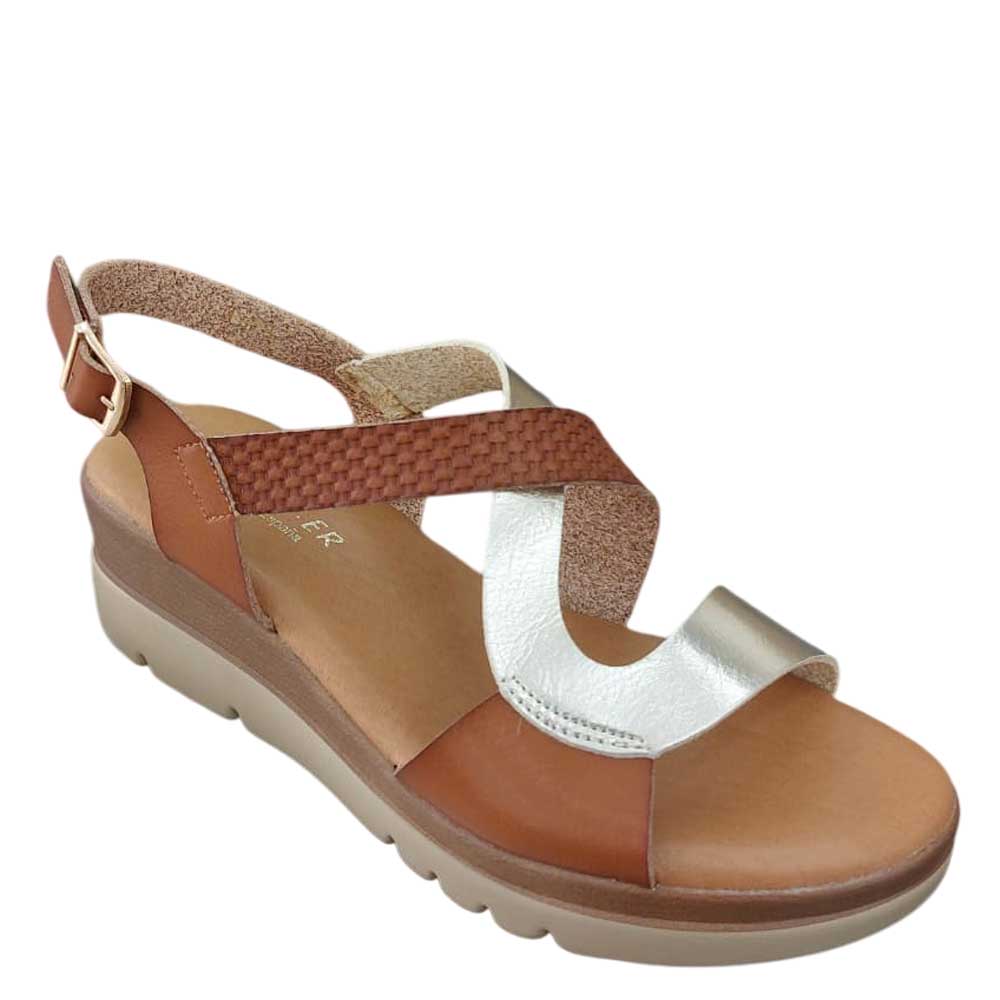 Sandalias Silvia Doradas