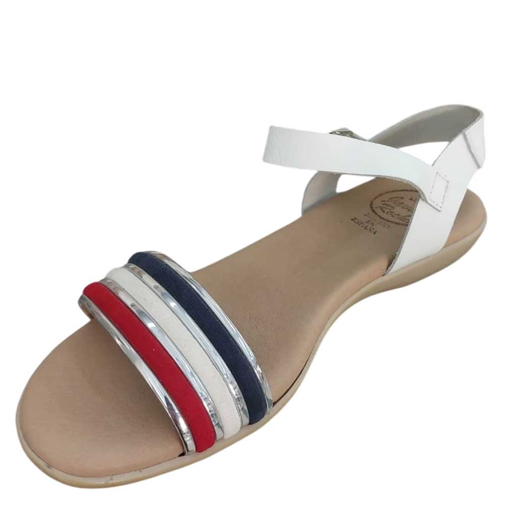 Sandalia de Piel Francia Plana