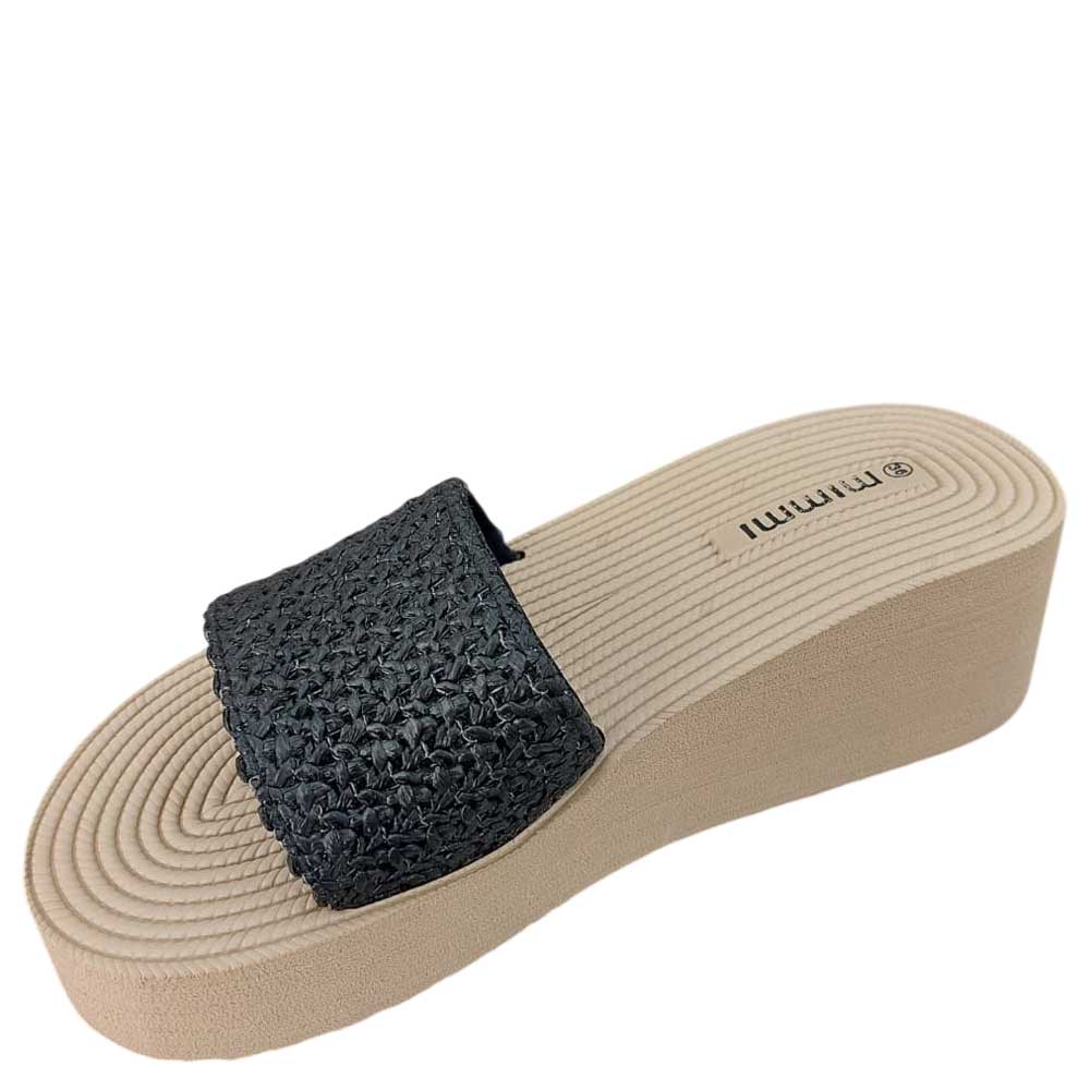 Chanclas Cuña Negras