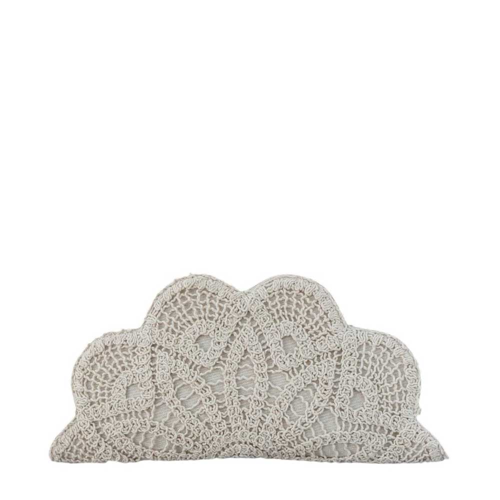 Bolso Crochet Abanico Beige