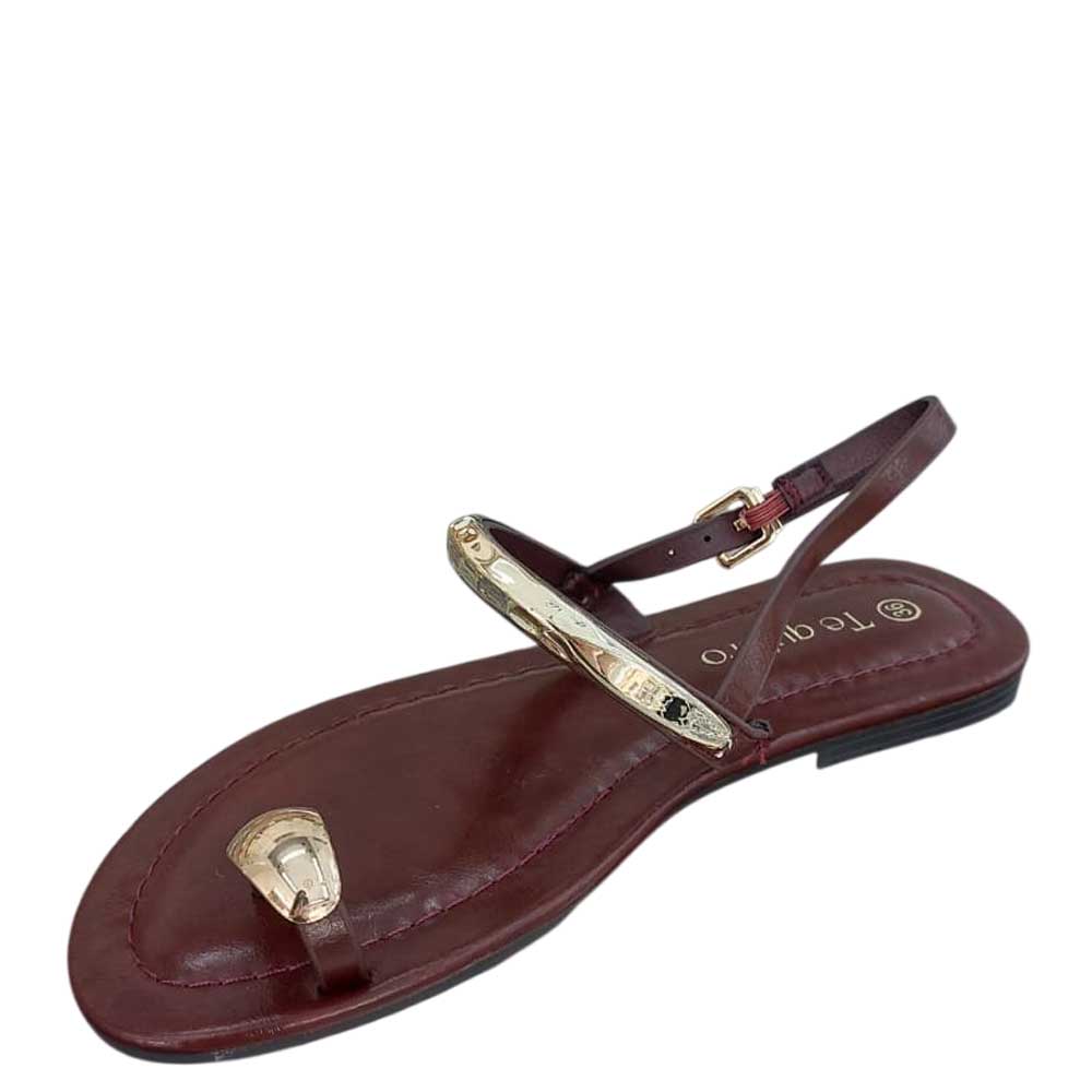 Sandalias Angola Burdeos