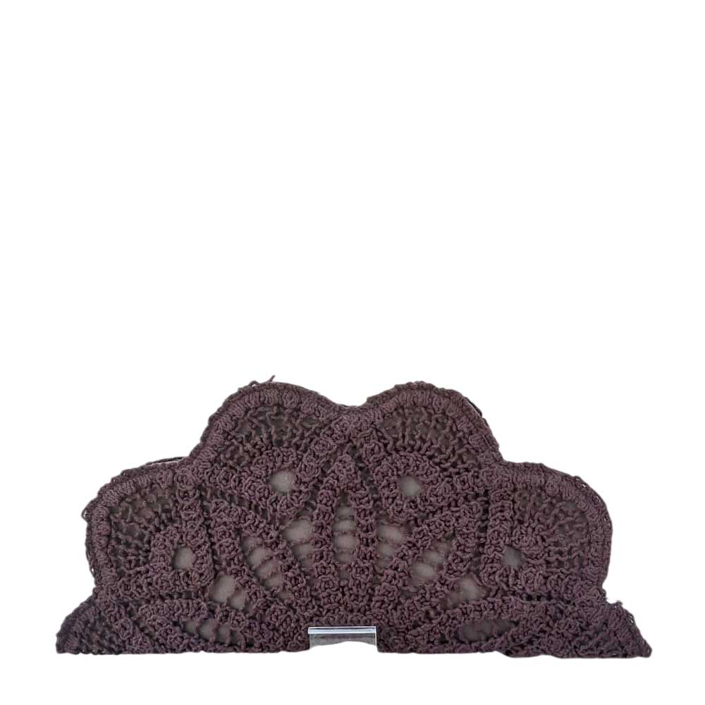 Bolso Crochet Abanico Choco