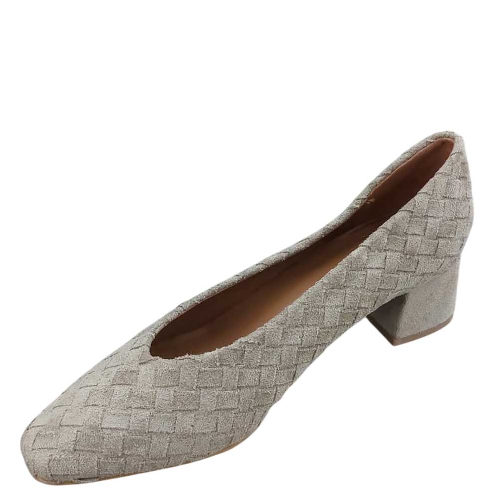 Zapato Cuadro Beige