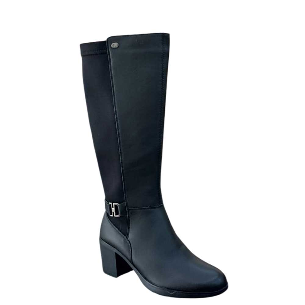 Bota de Piel Lira Negra