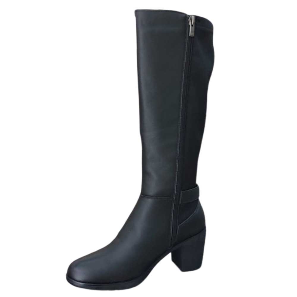 Bota de Piel Lira Negra