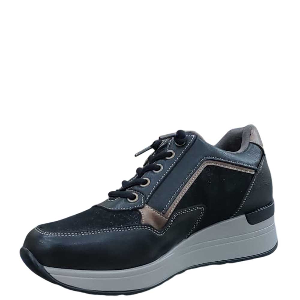Deportivas de Piel Tina Negras