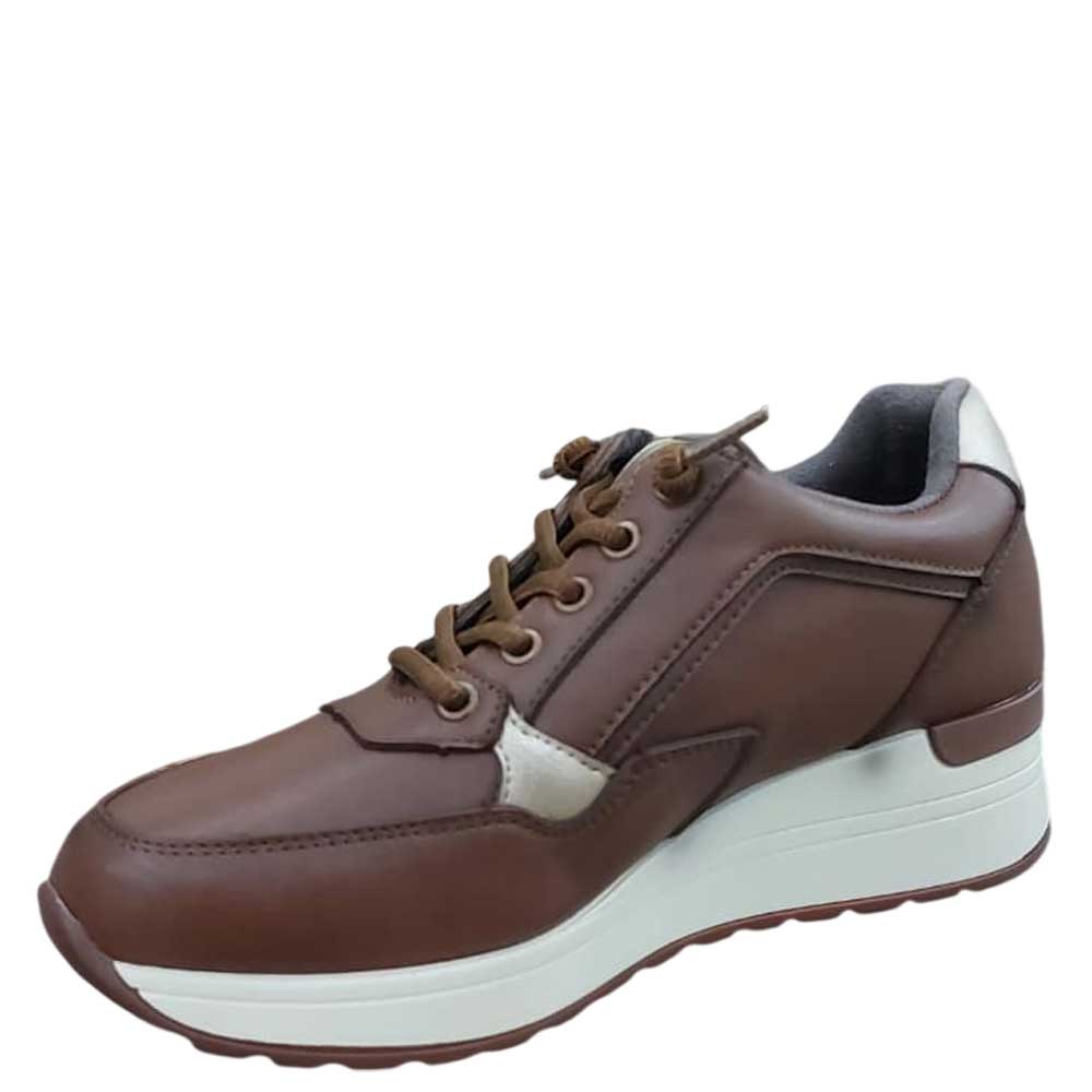 Deportivas de Piel Tina Camel